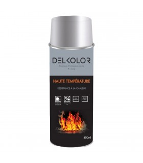 Delkolor Peinture haute température en aérosol 400 ml