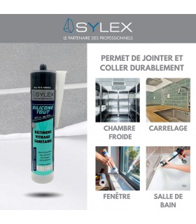 Mastic Sylex SX 640 Silicone 3 en 1 Silicone Tout 280ml
