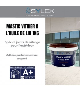 Mastic vitrier à l'huile de lin