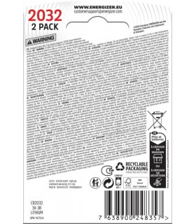 ENERGIZER BOUTON CR-2032 X2