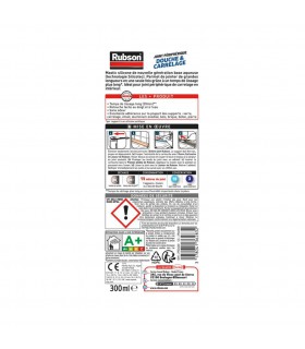 Mastic silicone joint douche carrelage Rubson 300ml