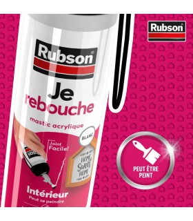 Mastic acrylique Rubson Je Rebouche MSP fissures mur 100ml