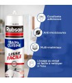 Mastic silicone sanitaire Rubson lissage facile 280 ml