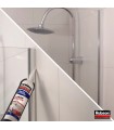 Mastic silicone sanitaire Rubson lissage facile 280 ml