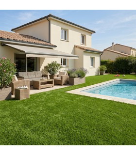 Gazon synthétique 48mm - SPERONE DELUXE - à la coupe sur mesure - Largeur 4 mètres